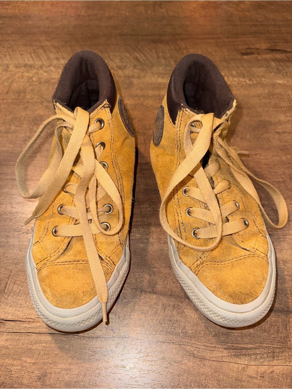 Converse Chuck Taylor All Star Suede High Tops Wheat Tan Youth Size 3